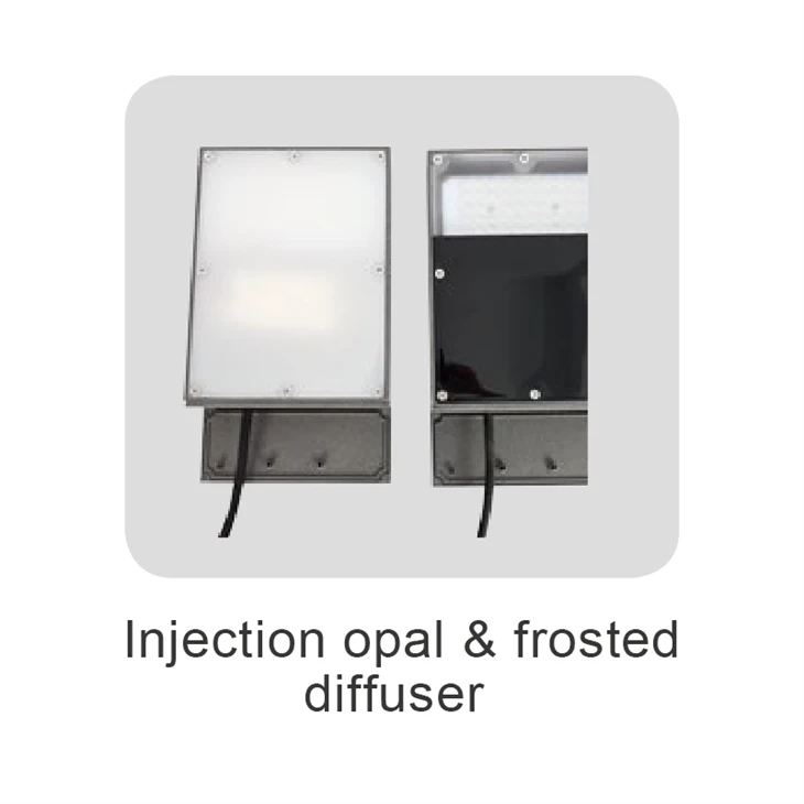Square Black Bollard Lights