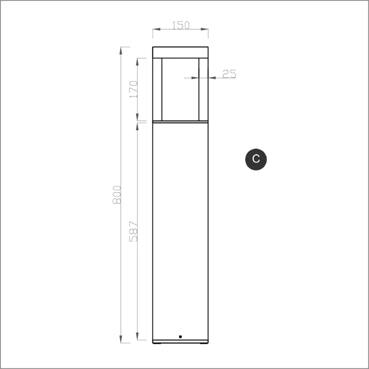 Waterproof Lawn Lamp Villa Courtyard Park Grass Ground Landscape Outdoor Solar Bollard Light Garden Lights Led Lawn Lights